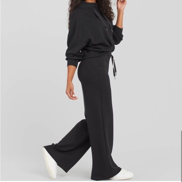 Spanx Air Essentials Wide Leg Crop Pant Black XL Short - Picture 11 of 11